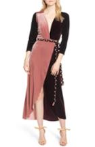 Women's Misa Los Angeles Paloma Velvet Dress - Pink