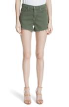Women's L'agence Ryland High Waist Denim Shorts - Green