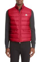 Men's Moncler Gui Down Vest - Red