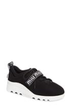 Women's Miu Miu Logo Strap Platform Sneaker .5us / 35.5eu - Black