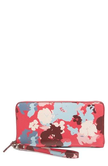 Women's Halogen Leather Zip Around Wallet -