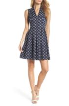 Women's Vince Camuto Fit & Flare Dress (similar To 14w) - Blue