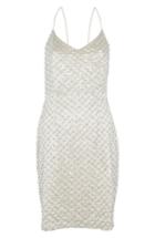 Women's Topshop Embellished Slipdress Us (fits Like 0) - Ivory
