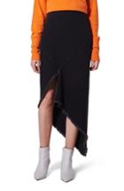 Women's Topshop Boutique Spiral Seam Black Denim Skirt Us (fits Like 2-4) - Black