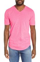 Men's Goodlife Scallop Slub V-neck T-shirt, Size - Pink
