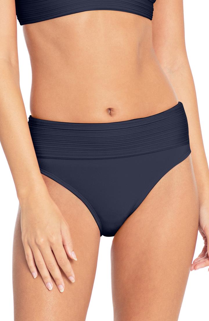 Women's Robin Piccone Lily Banded Bikini Bottoms - Blue