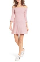 Women's The Fifth Label Navigation Off The Shoulder Dress, Size - Red