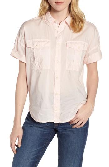 Women's J.crew Utility Pocket Shirt - Pink