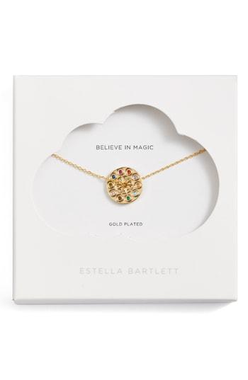 Women's Estella Bartlett Spinning Kaleidoscope Pendant Necklace