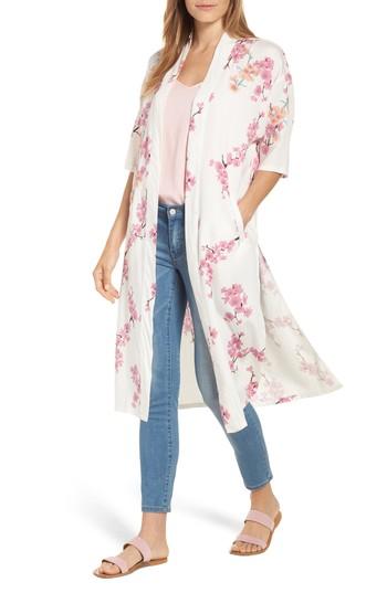 Women's Billy T Cherry Blossom Kimono - White