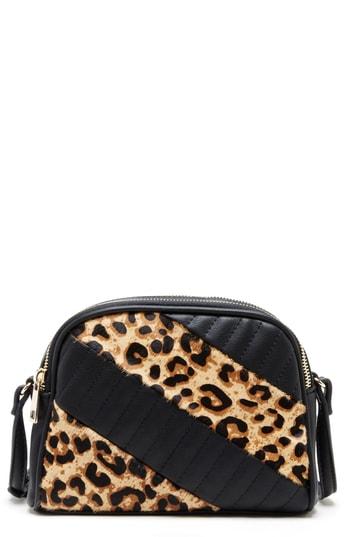 Sole Society Linza Genuine Calf Hair Crossbody Bag - Beige