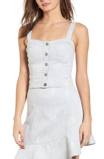 Women's Bp. Corset Tank Top, Size - Grey