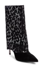 Women's Balmain Babette Sequin Leopard Print Bootie Us / 36eu - Black