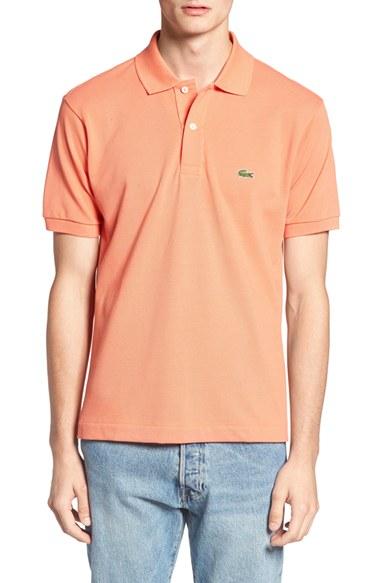 Men's Lacoste 'l1212' Pique Polo (m) - Orange