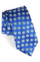 Men's Nordstrom Small Margarita Flower Silk Tie, Size - Green