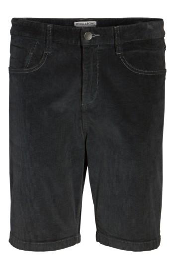 Men's Billabong Outsider Corduroy Shorts - Black