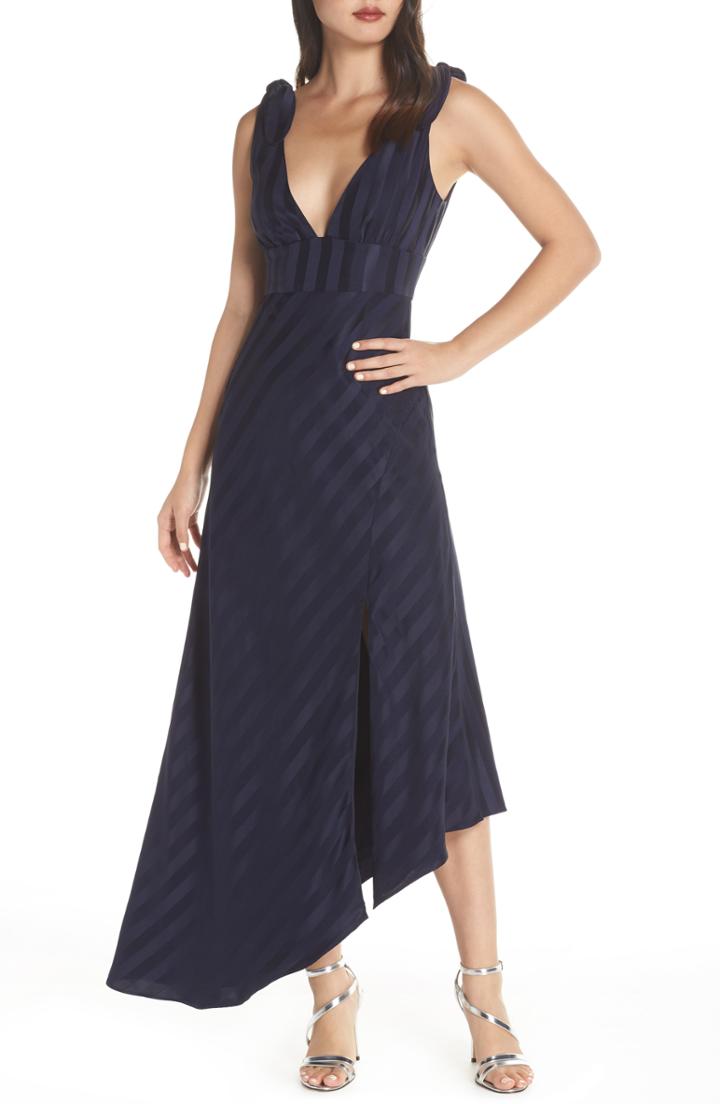 Women's Keepsake The Label Abound Plunging Asymmetrical Evening Dress - Blue