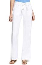 Women's Sanctuary Shore Line Wide Leg Linen Pants - White