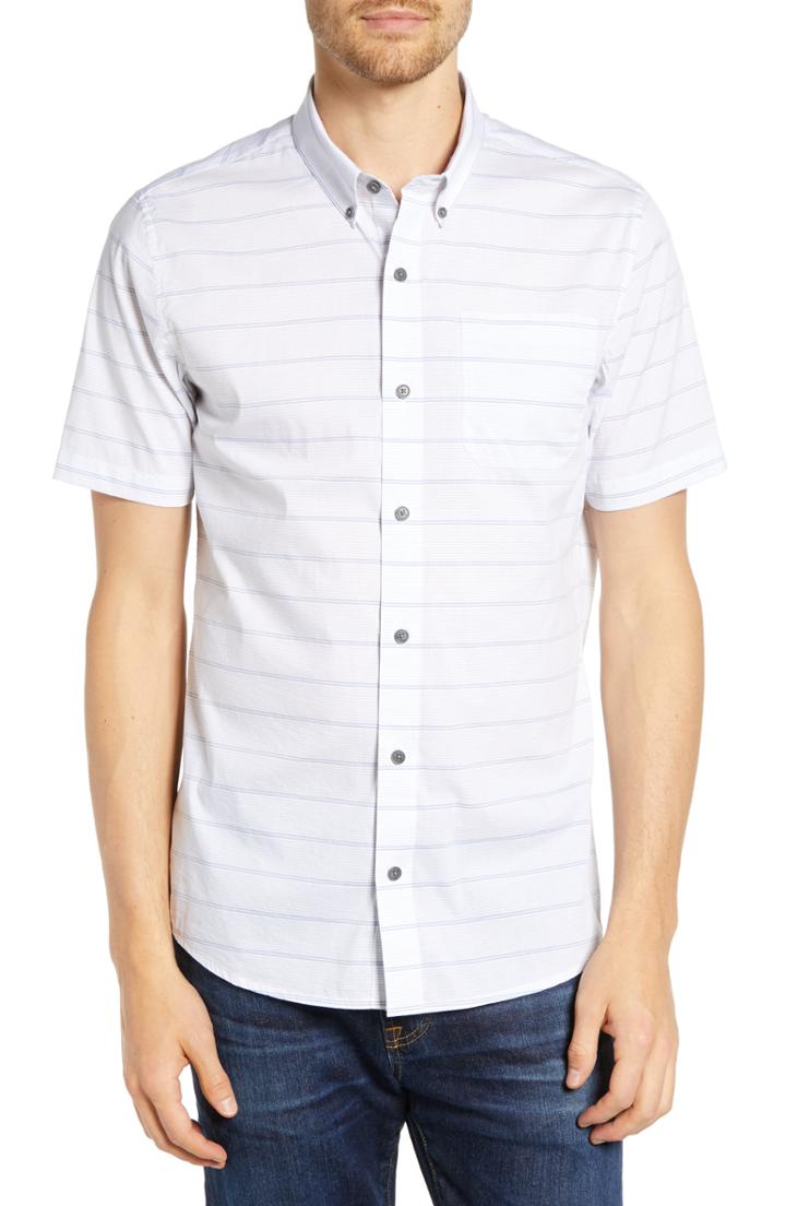 Men's Travis Mathew Bravo Stripe Sport Shirt