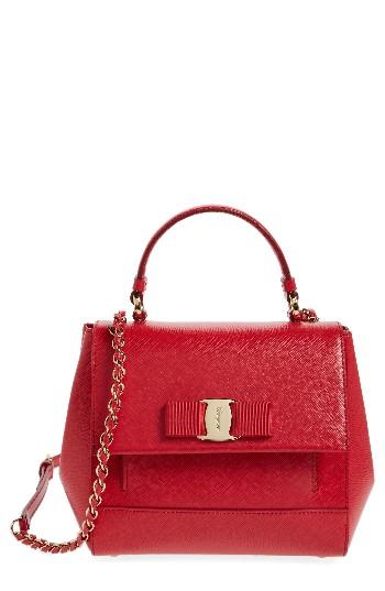 Salvatore Ferragamo Carrie Leather Satchel -