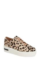 Women's Linea Paolo Karri Ii Genuine Calf Hair Sneaker M - Black