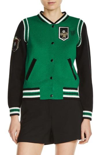 Women's Maje Knit Bomber Jacket