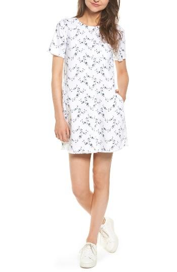 Women's Current/elliott The Fray Edge Shift Dress - White