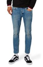 Men's Topman Stretch Slim Fit Crop Jeans X 32 - Blue