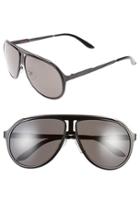 Men's Carrera Eyewear 59mm Aviator Sunglasses - Black Ruthenium/ Brown Grey