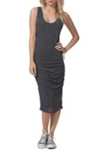 Women's Rip Curl Premium Surf Ruched Dress - Black