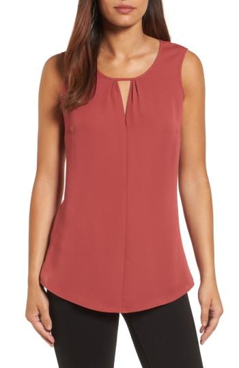 Women's Nic+zoe Keyhole Top - Red