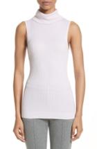 Women's St. John Collection Cable & Rib Knit Turtleneck Shell
