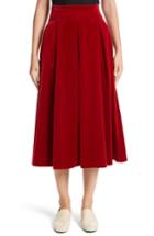 Women's Max Mara Gioia Velvet Skirt - Red
