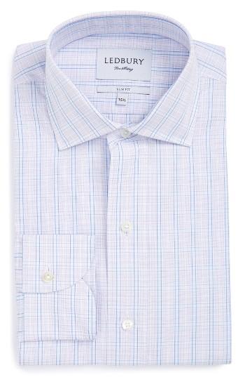 Men's Ledbury The Loder Check Slim Fit Dress Shirt