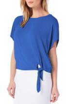 Women's Michael Stars Tie Hem Top, Size - Blue