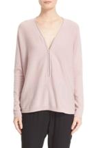 Women's The Kooples Front Zip Cashmere Sweater - Pink