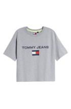 Women's Tommy Jeans Logo Tee - Grey