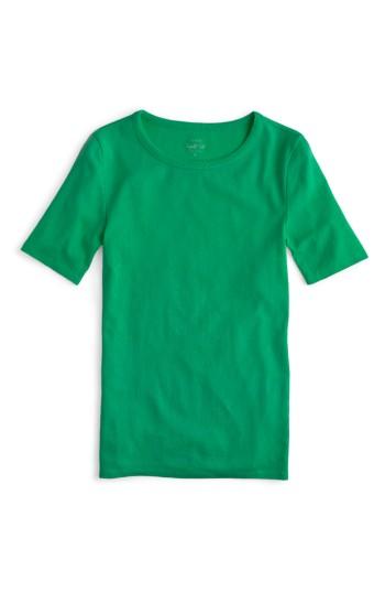 Women's J.crew New Perfect Fit T-shirt - Green