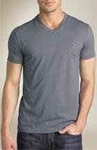 Men's Lacoste Pima Cotton Jersey V-neck T-shirt (3xl) - Blue