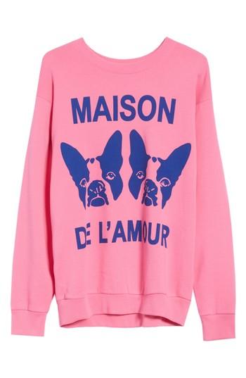 Women's Gucci Guccy Logo Oversized Sweatshirt