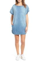 Women's Current/elliott Denim T-shirt Dress - Blue