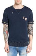 Men's True Religion Brand Jeans Double Layer Short Sleeve Sweatshirt