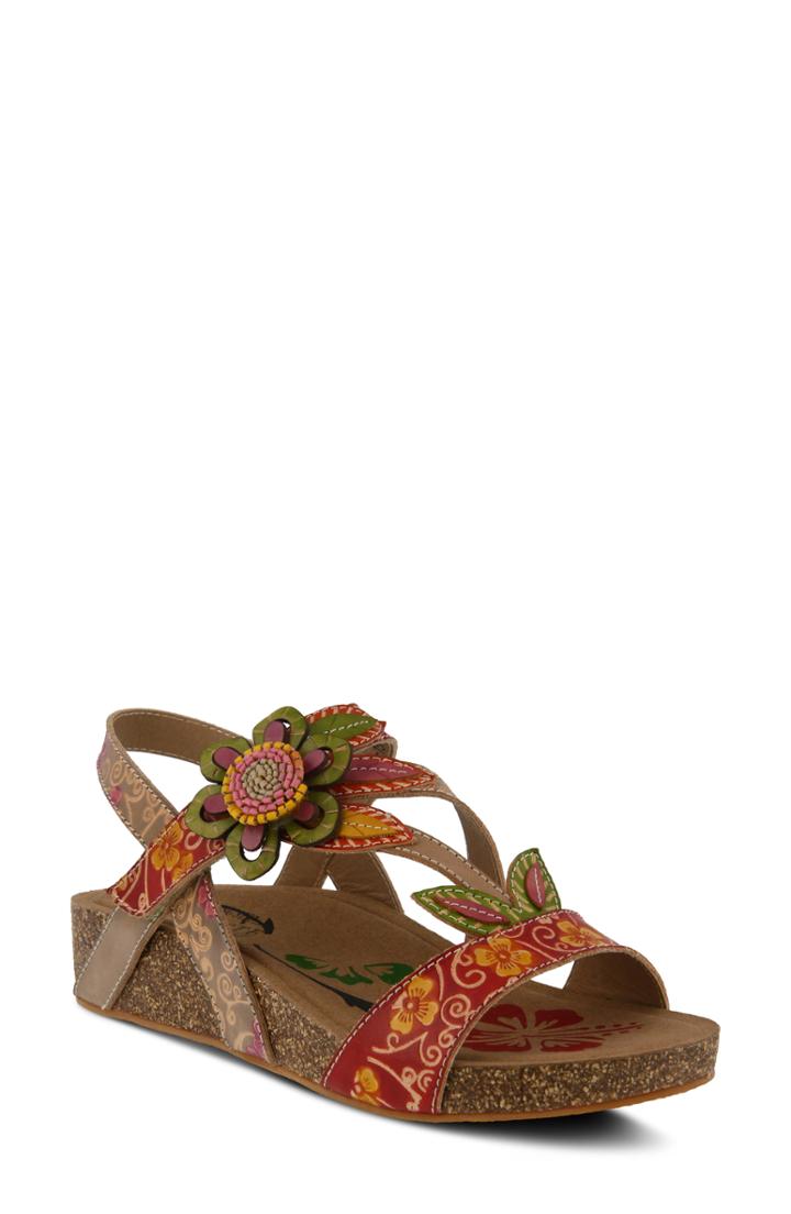 Women's L'artiste Mayarta Sandal .5-6us / 36eu - Red