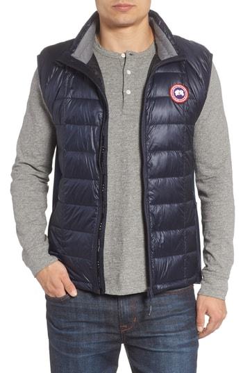 Men's Canada Goose 'hybridge(tm) Lite' Slim Fit Packable Quilted 800-fill Down Vest - Blue