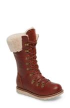 Women's Royal Canadian Louise Waterproof Snow Boot With Genuine Shearling Cuff .5 M - Brown