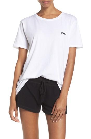 Women's Brunette The Label Girls Lounge Tee - White