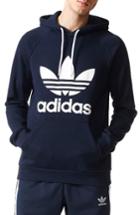 Men's Adidas Originals Trefoil Graphic Hoodie, Size - Blue