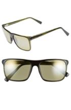 Women's Maui Jim Flat Island 58mm Polarizedplus Sunglasses - Olive Stripe/ Maui Ht