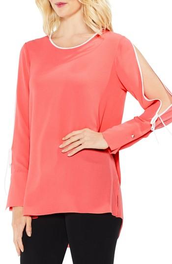 Women's Vince Camuto Split Sleeve Top, Size - Orange