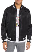 Men's Boss X Jeremyville Ceremy Reversible Varsity Jacket - Black
